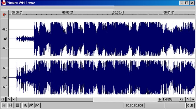 Figure 2: audio with heavy compression